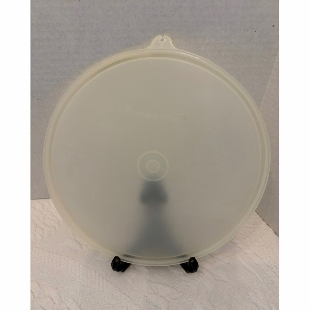 Tupperware Replacement Lid 230-27 Sheer Round Seal 9.5 inch Made in USA Vintage